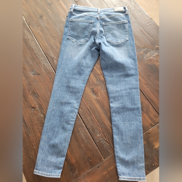 NEW NWT EXPRESS Skinny Midrise Classic Blue Women's Jeans:4R - Picture 3 of 4